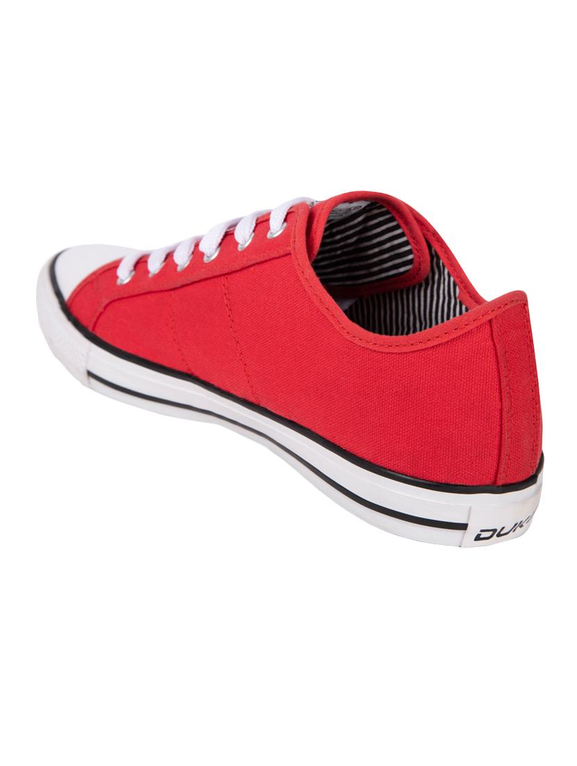 red canvas lace up sneakers - 15835817 - Zoom Image - 3