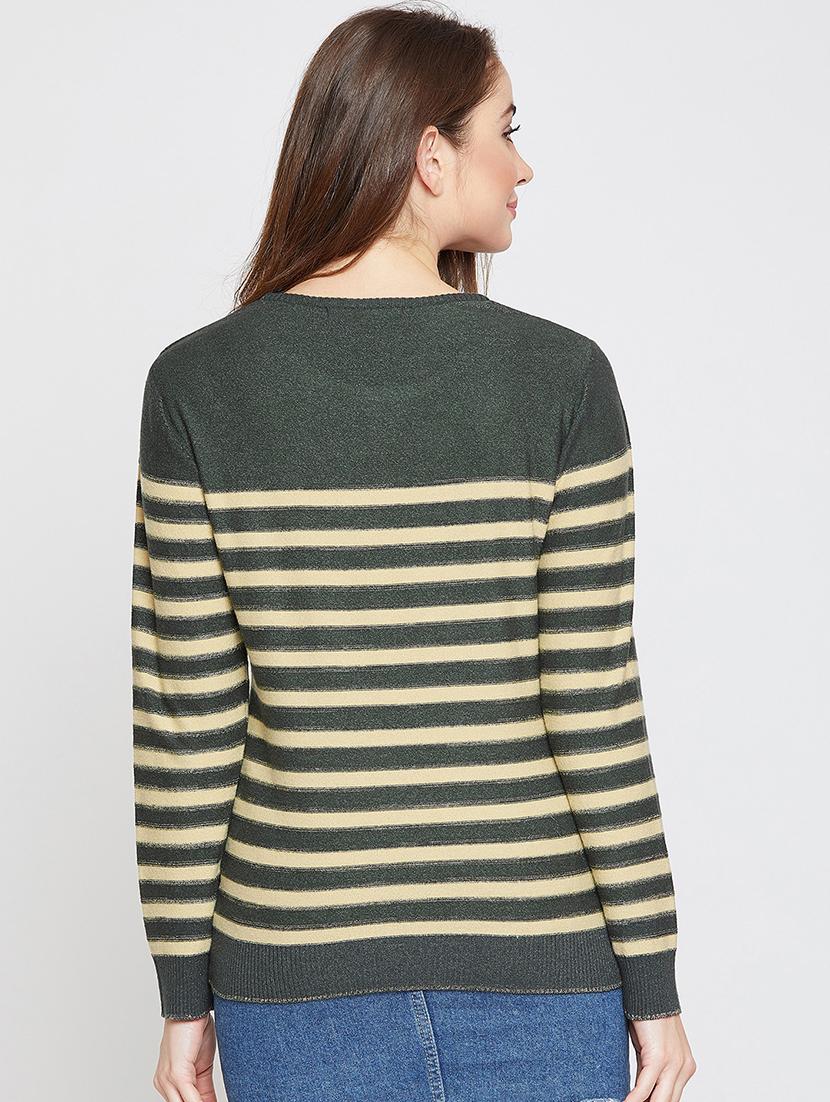 striped woolen pullover - 15837476 - Zoom Image - 3