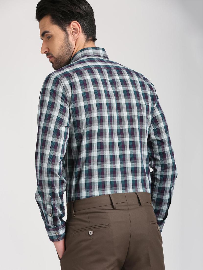 multicolor checkered casual shirt - 15837752 - Zoom Image - 3