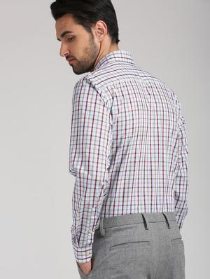 blue checkered casual shirt - 15837832 - Standard Image - 3