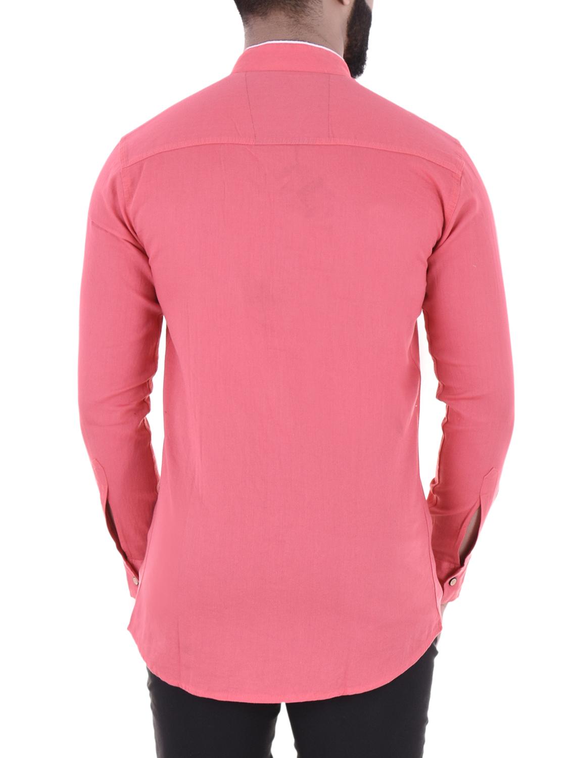 pink cotton casual shirt - 15838445 - Zoom Image - 3