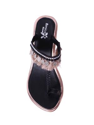 black one toe wedges - 15838484 - Standard Image - 3