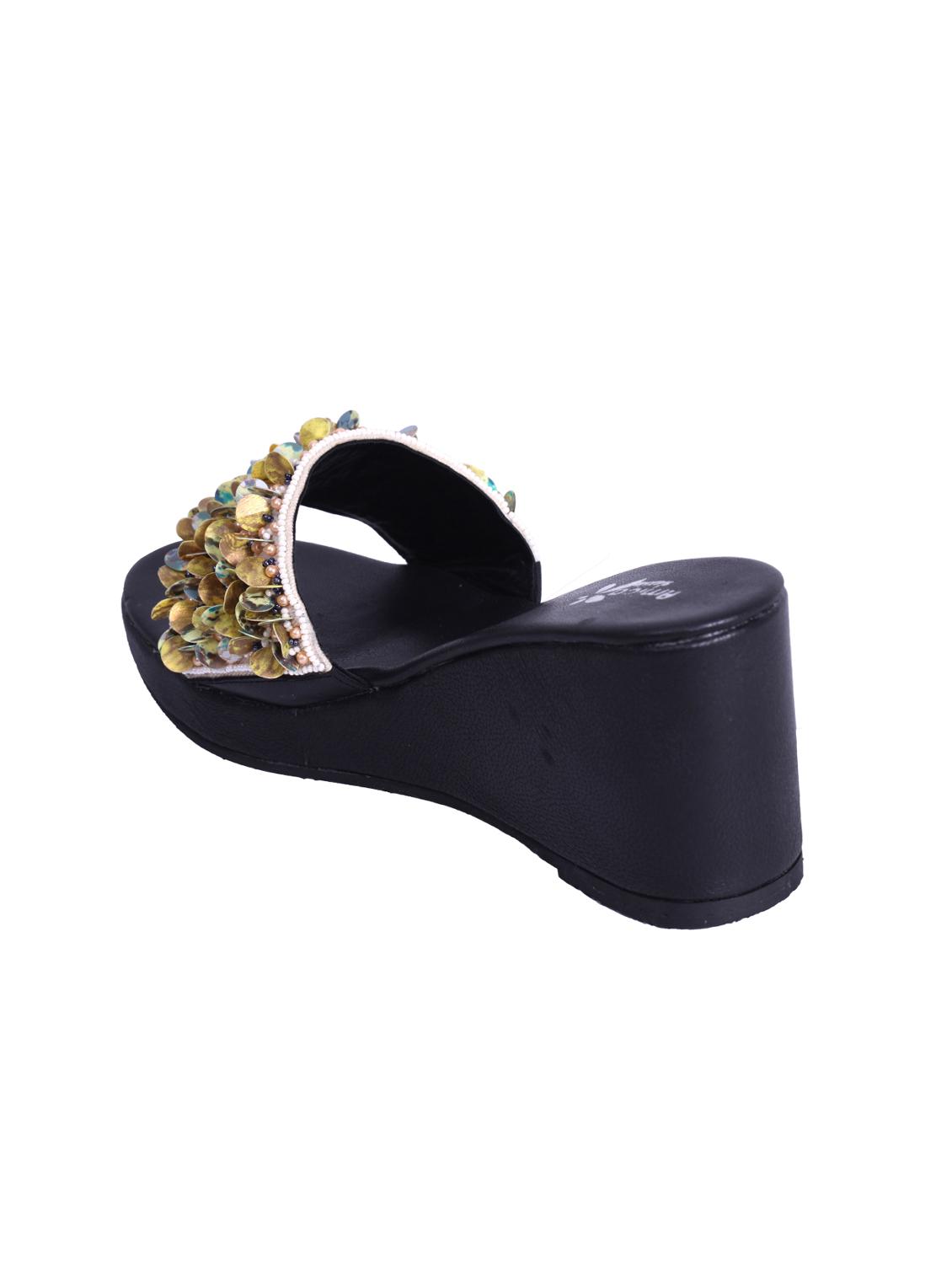 gold slip on wedges - 15838487 - Zoom Image - 3