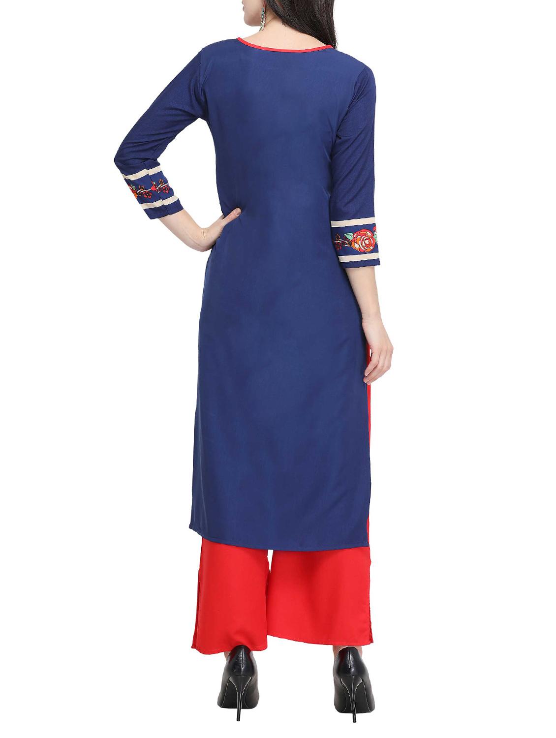 Printed straight kurta - 15839350 - Zoom Image - 3