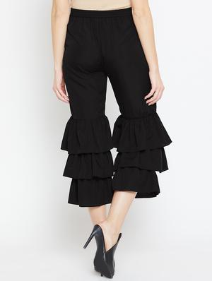 Ruffled hem palazzo - 15839391 - Standard Image - 3