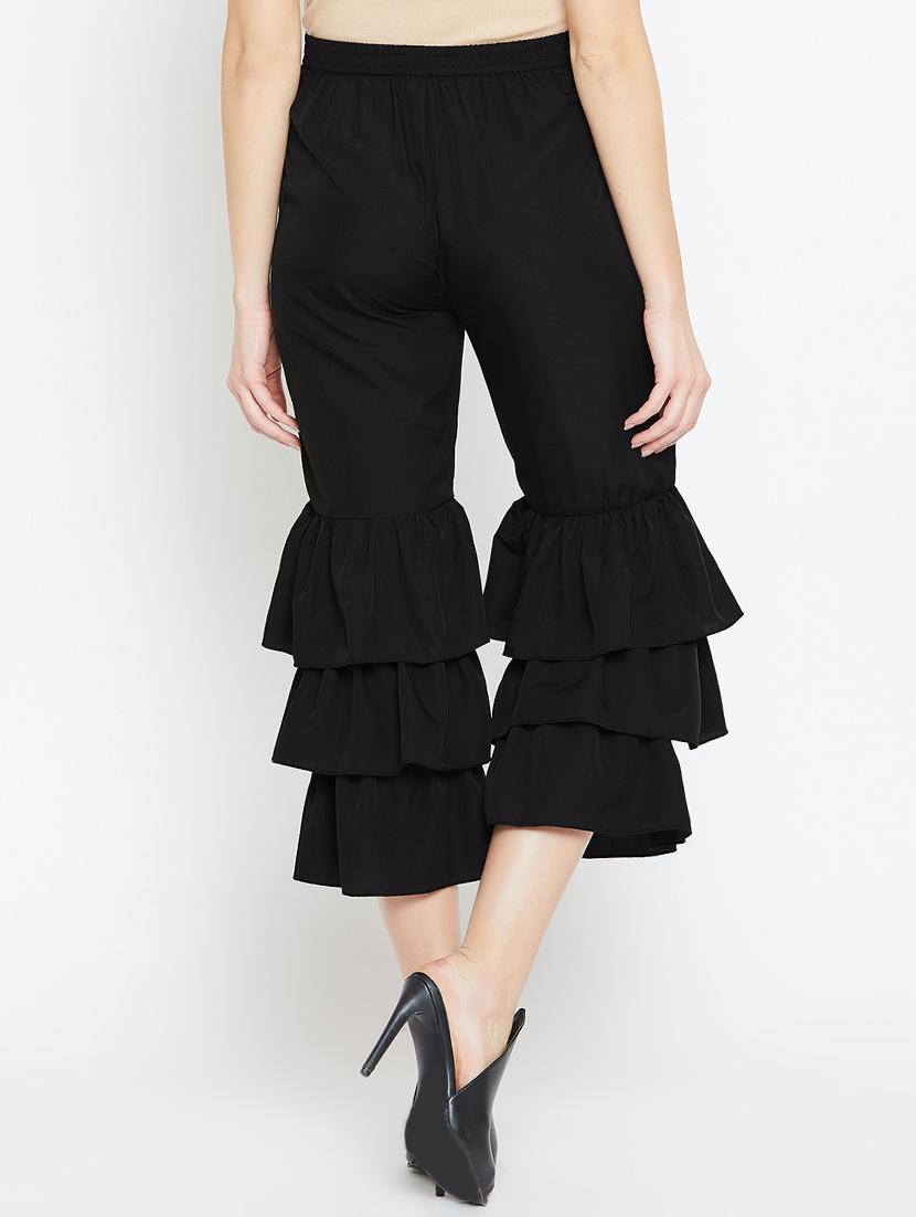 Ruffled hem palazzo - 15839391 - Zoom Image - 3