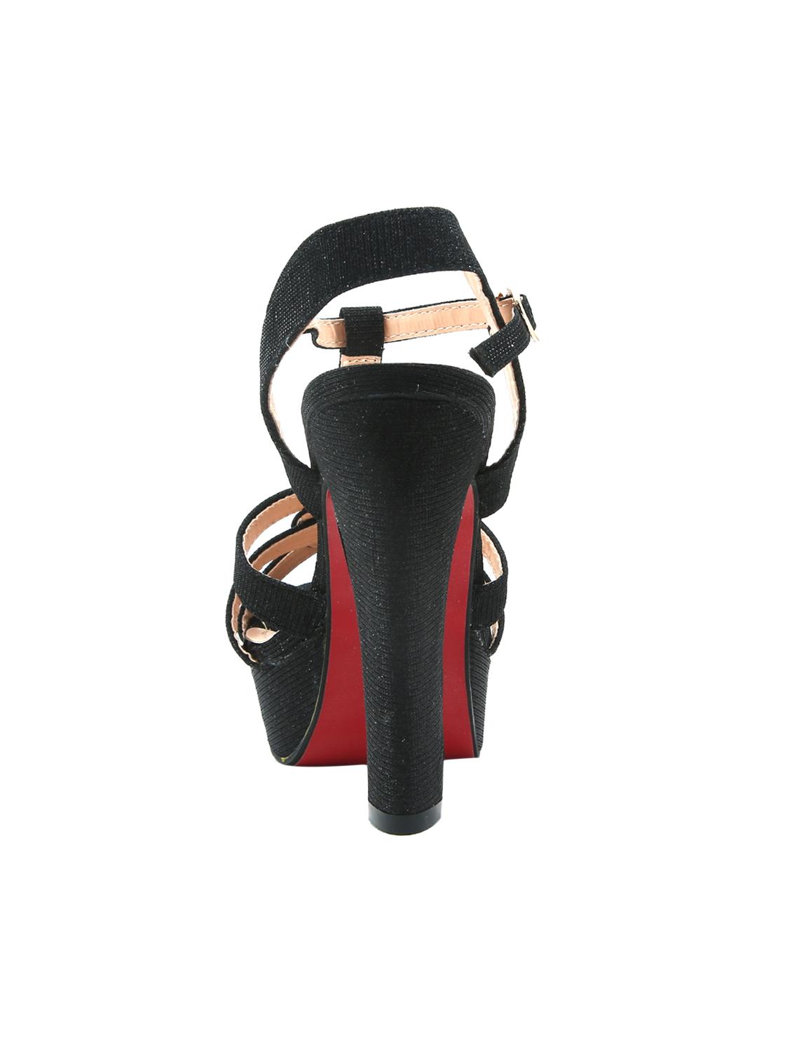 black ankle strap sandals - 15841949 - Zoom Image - 3
