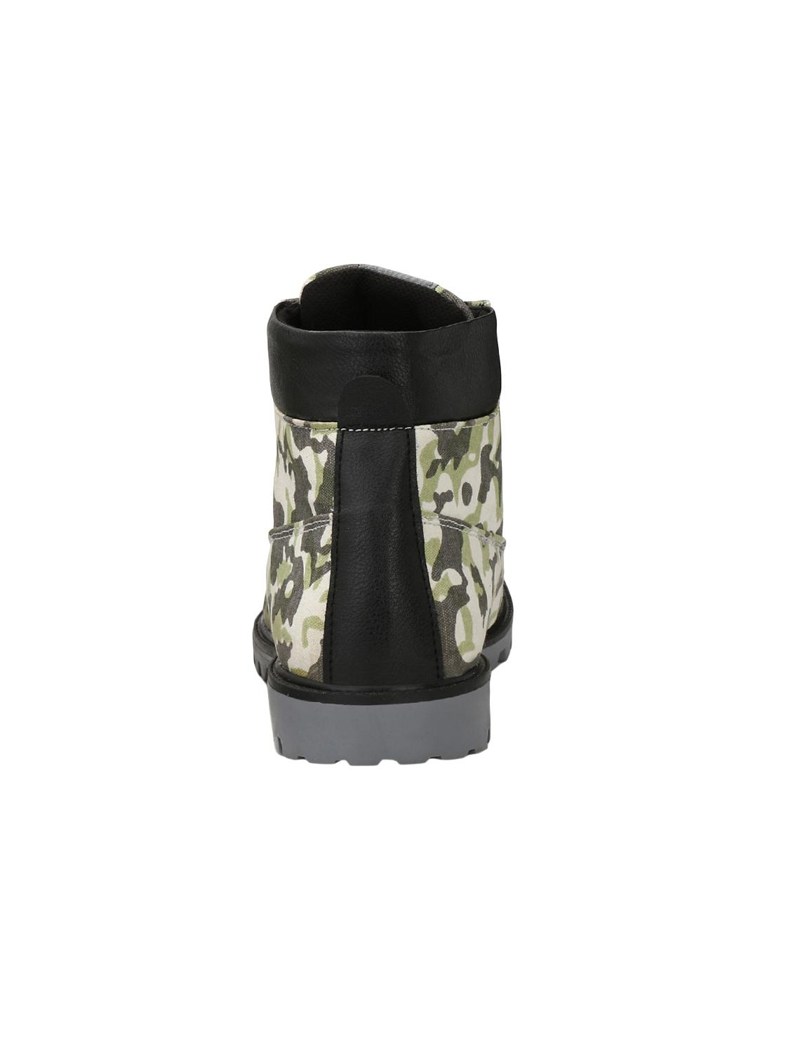 multi colored canvas high ankle boots - 15842042 - Zoom Image - 3