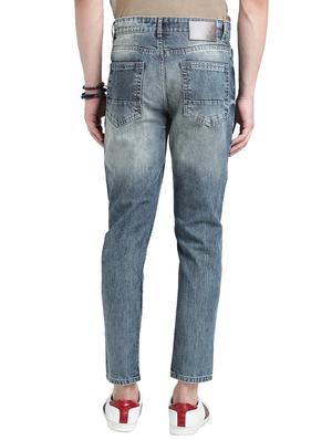blue cotton washed jeans - 15843109 - Standard Image - 3