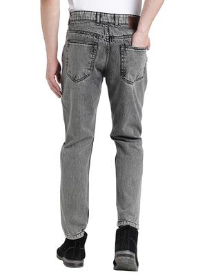 grey cotton plain jeans - 15843119 - Standard Image - 3