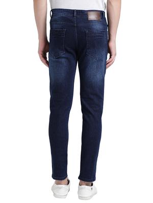 blue cotton blend washed jeans - 15843151 - Standard Image - 3