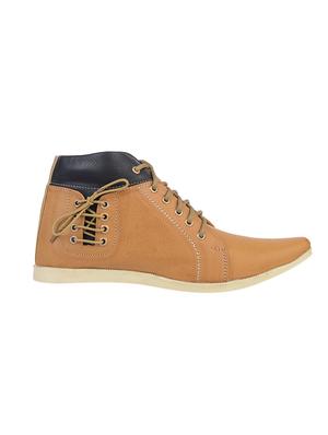 beige leatherette low ankle boots - 15843941 - Standard Image - 3