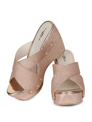 beige slip on wedges - 15844900 - Standard Image - 3