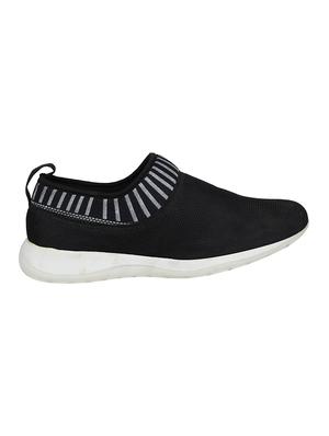 black mesh & synthetic slip on sneakers - 15845548 - Standard Image - 3