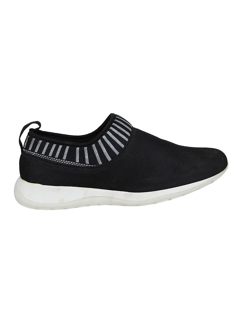 black mesh & synthetic slip on sneakers - 15845548 - Zoom Image - 3