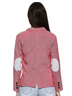 elbow patch back slit casual blazer - 15845712 - Standard Image - 3