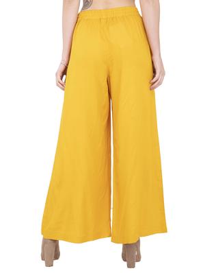 elasticated waist flared palazzo - 15845820 - Standard Image - 3