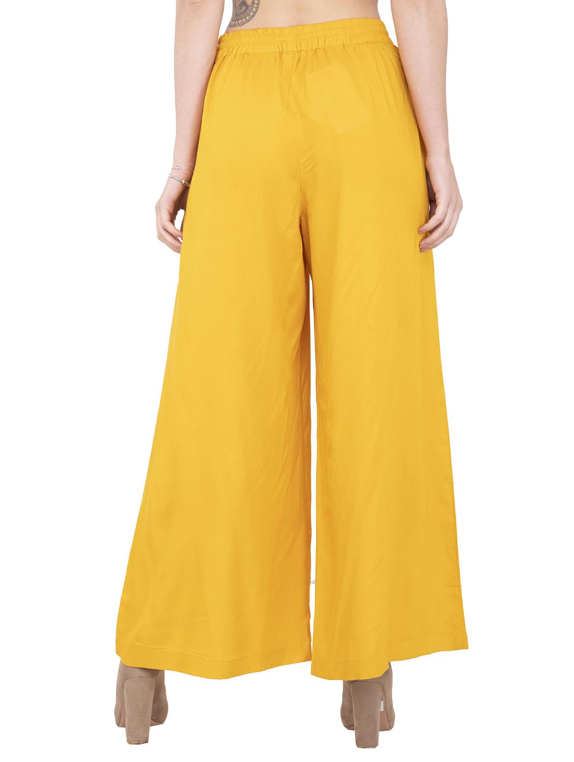 elasticated waist flared palazzo - 15845820 - Zoom Image - 3