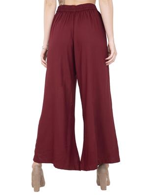 elasticated waist flared palazzo - 15845823 - Standard Image - 3