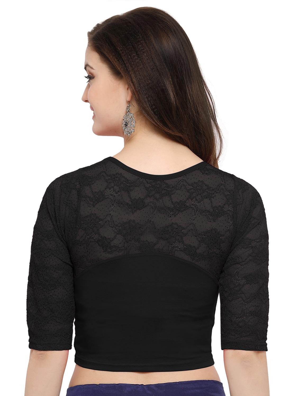 net solid blouse - 15846898 - Zoom Image - 3