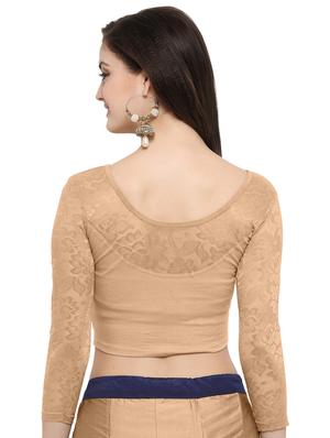 Net solid blouse - 15846903 - Standard Image - 3