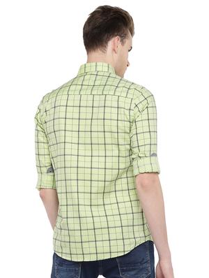 green checkered casual shirt - 15847370 - Standard Image - 3