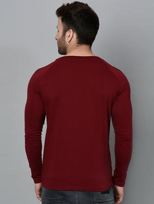 maroon cotton t-shirt - 15848273 - Standard Image - 3