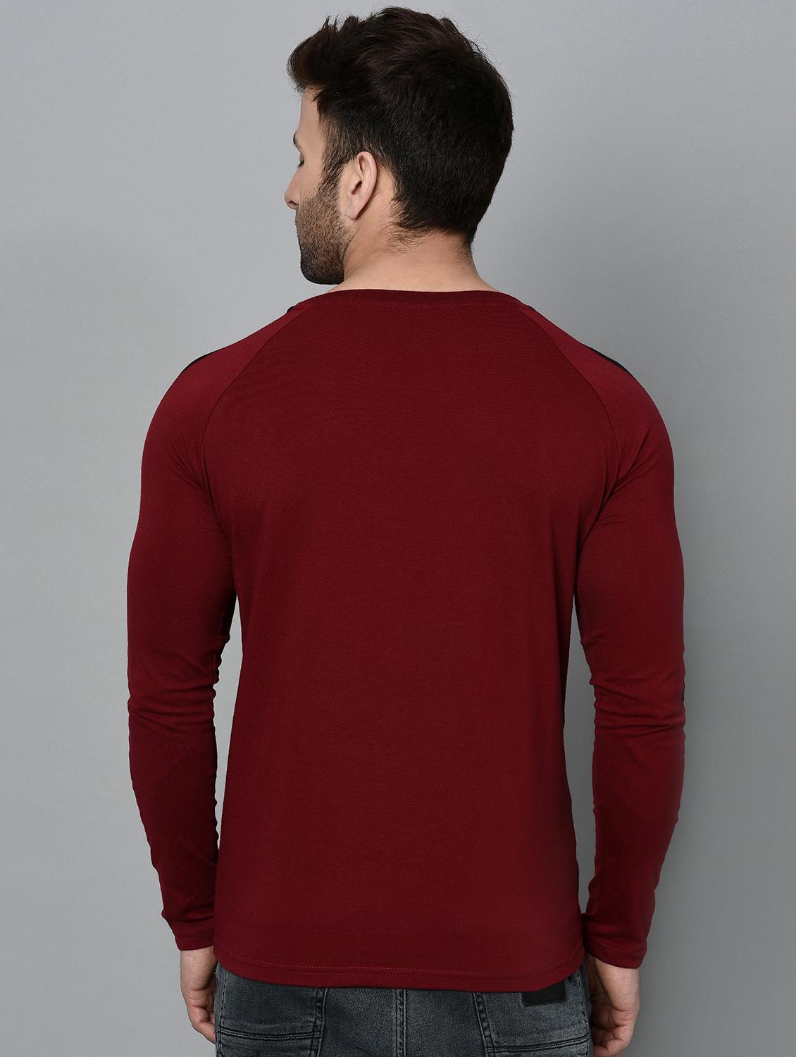 maroon cotton t-shirt - 15848273 - Zoom Image - 3