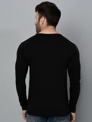 black monochrome long sleeves t-shirt - 15848274 - Standard Image - 3