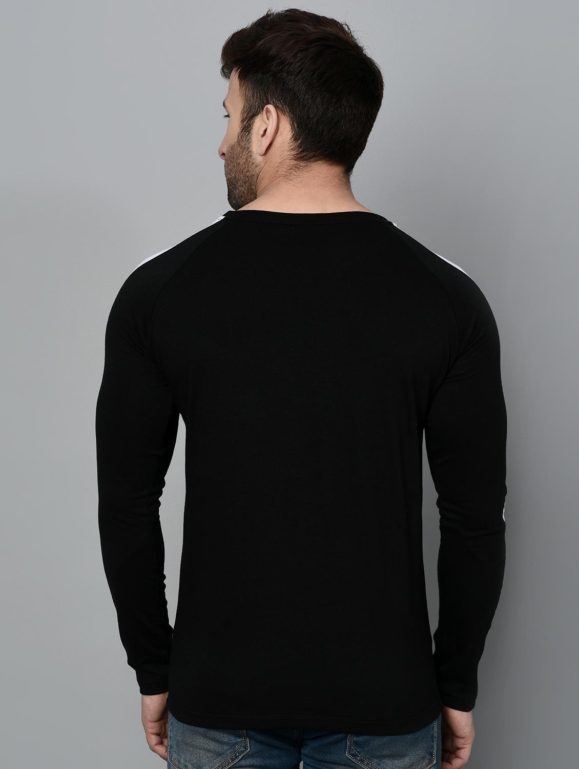black monochrome long sleeves t-shirt - 15848274 - Zoom Image - 3