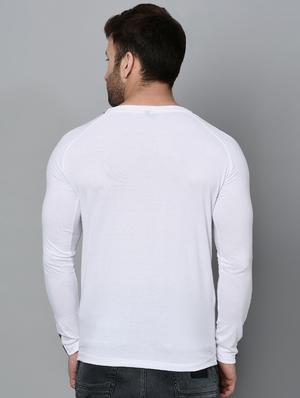 white color block long sleeves t-shirt - 15848277 - Standard Image - 3