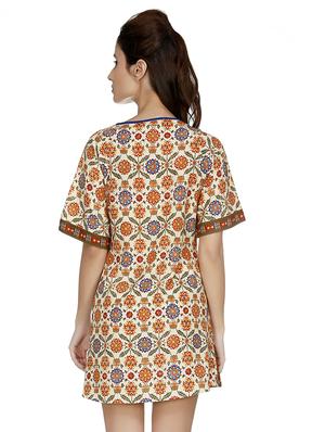 gathered detail embellished a-line dress - 15850139 - Standard Image - 3