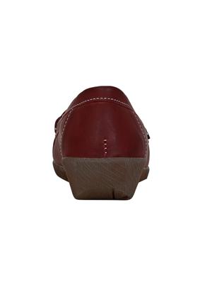 maroon slip on loafers - 15850931 - Standard Image - 3