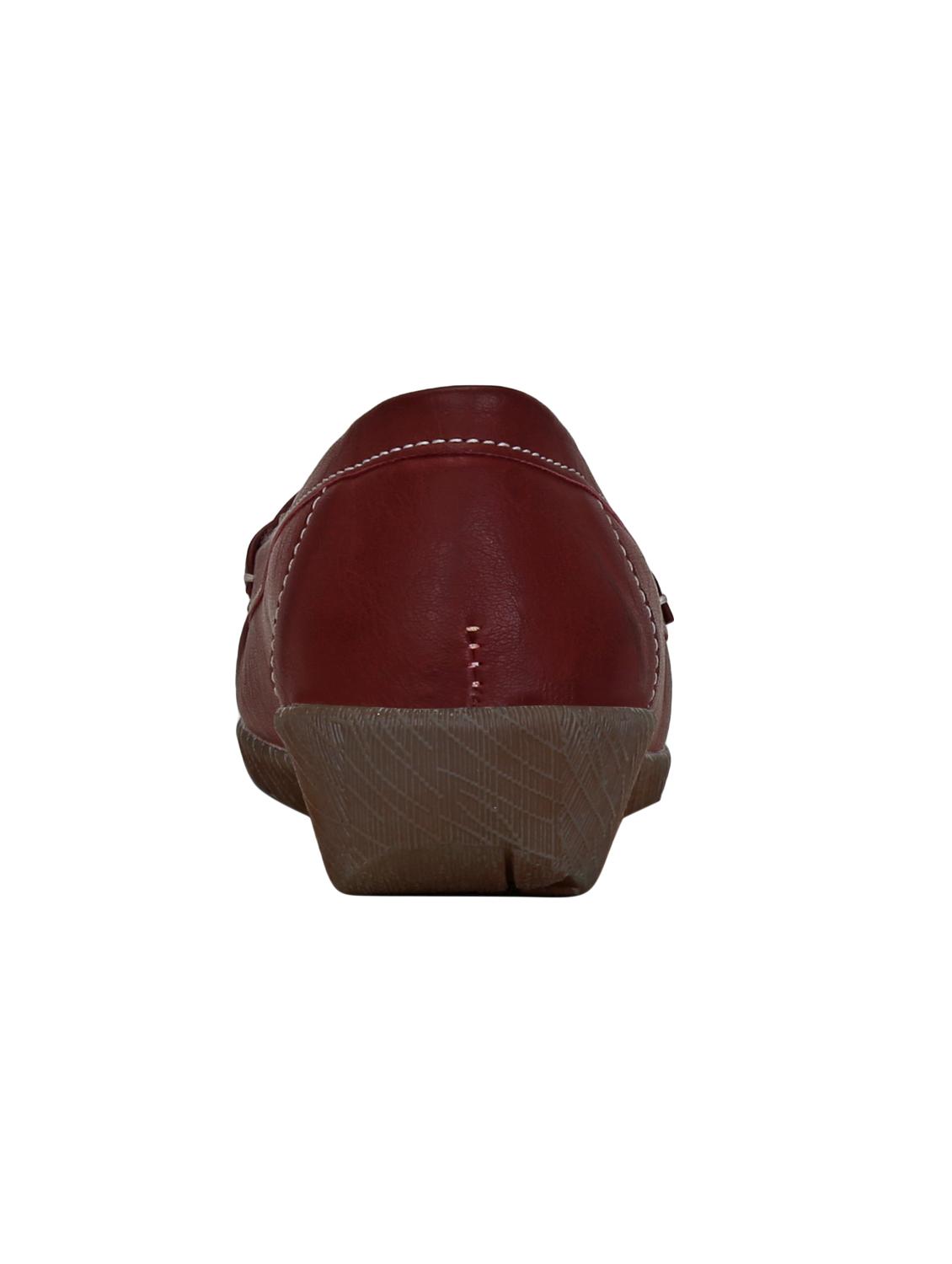 maroon slip on loafers - 15850931 - Zoom Image - 3