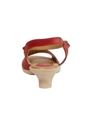 red back strap sandals - 15851302 - Standard Image - 3