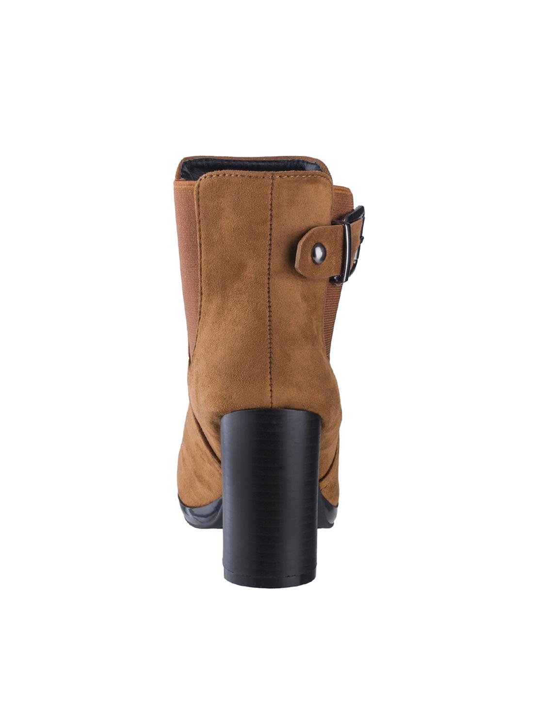tan ankle slip on boots - 15851473 - Zoom Image - 3