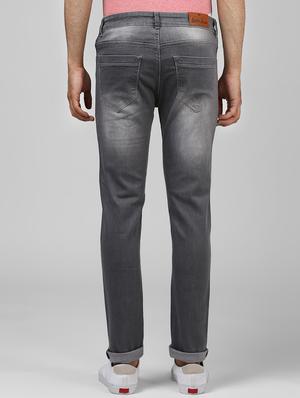 grey cotton ripped jeans - 15851553 - Standard Image - 3