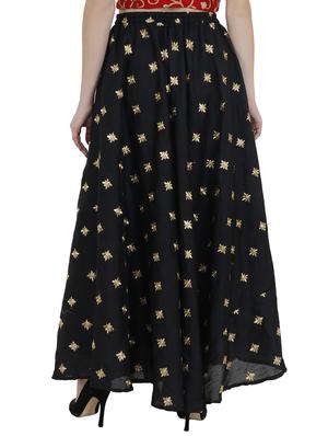 Zari embroidered flared skirt - 15851580 - Standard Image - 3