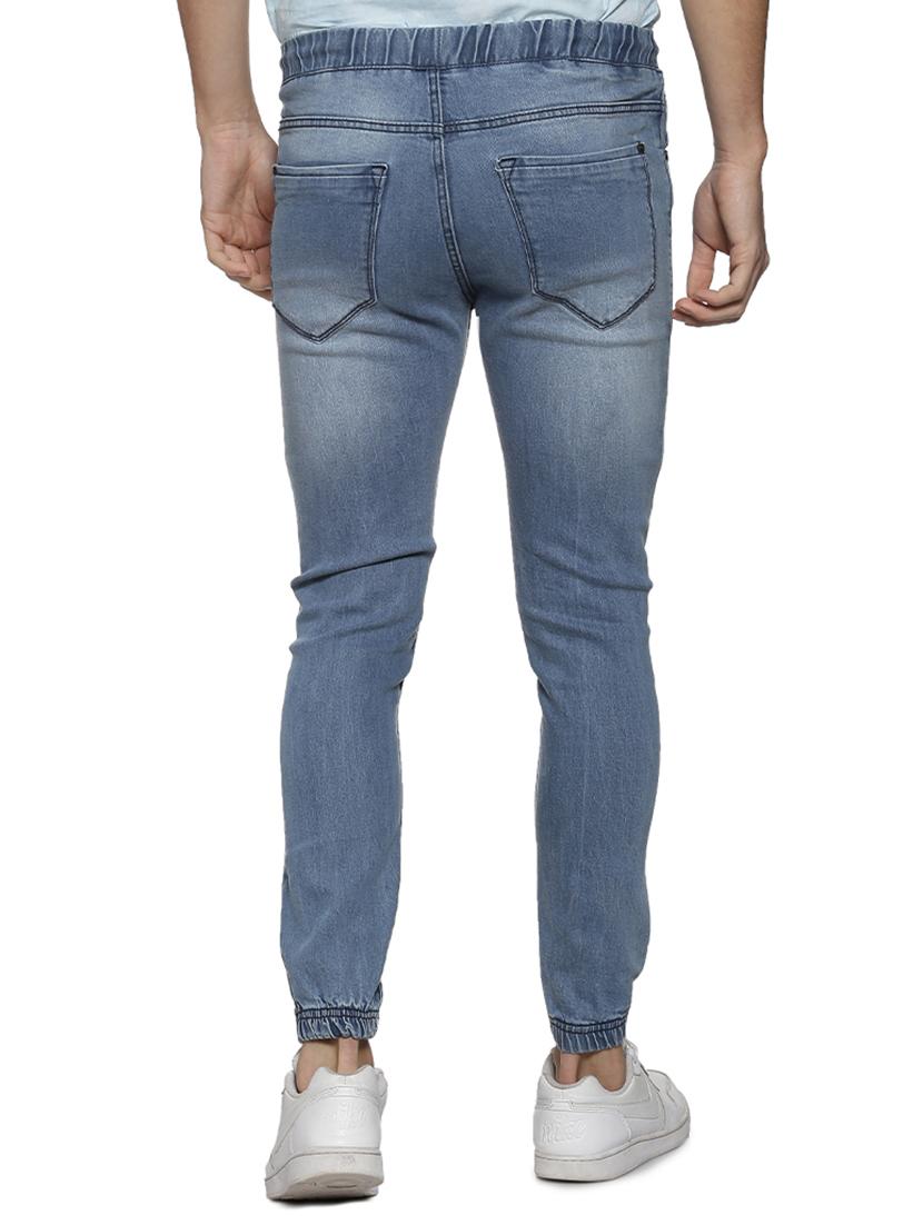 light blue denim jogger - 15852032 - Zoom Image - 3