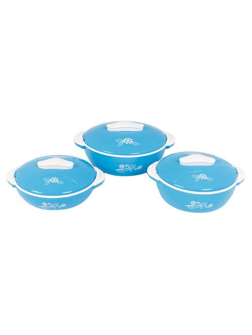 jayco fine dine plastic casserole set, 3-pieces, blue - 15852604 - Very Small Image - 1