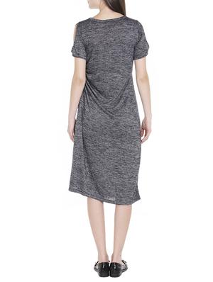 slit sleeved ruched detail dress - 15853450 - Standard Image - 3