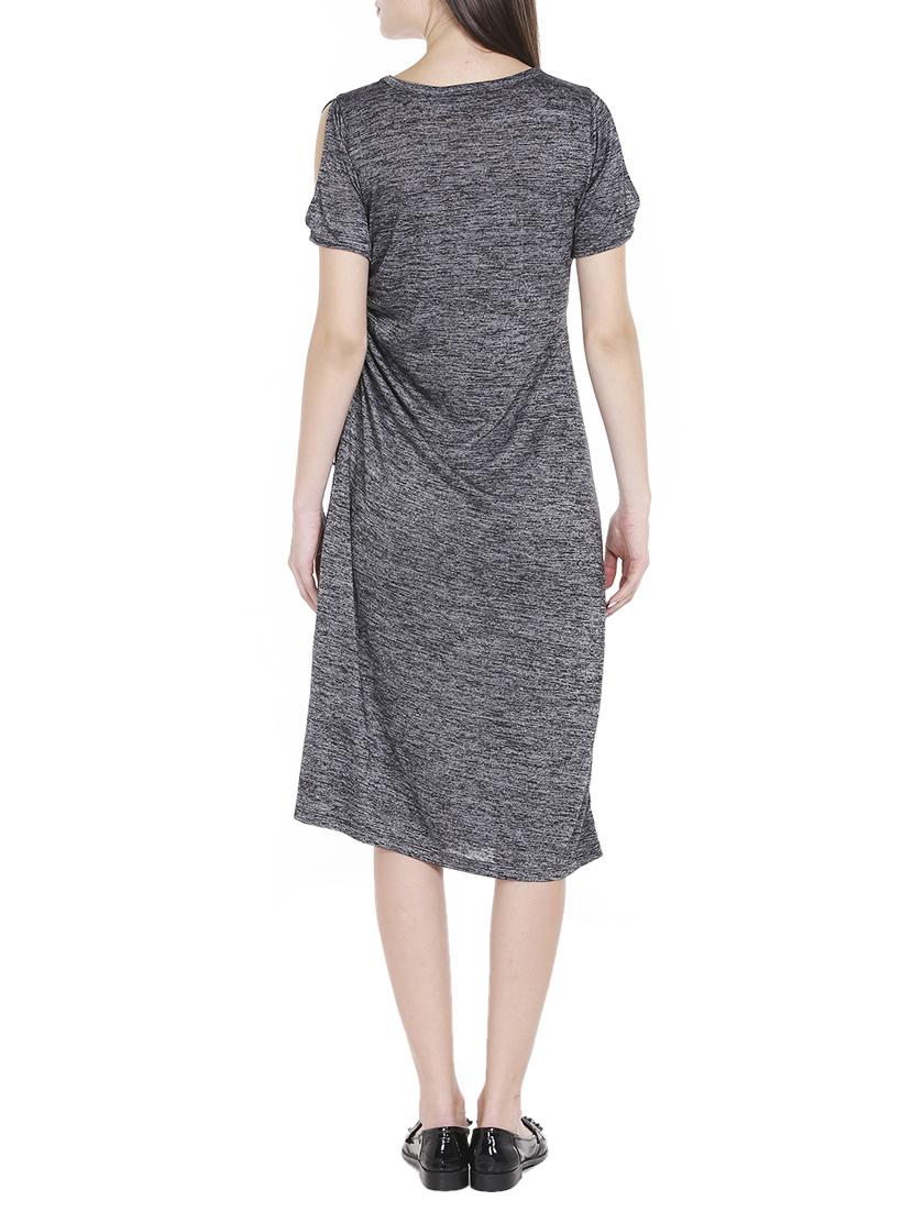 slit sleeved ruched detail dress - 15853450 - Zoom Image - 3