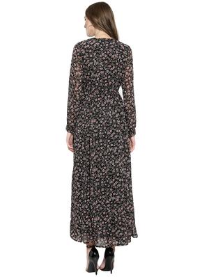 floral high slit maxi dress - 15854465 - Standard Image - 3