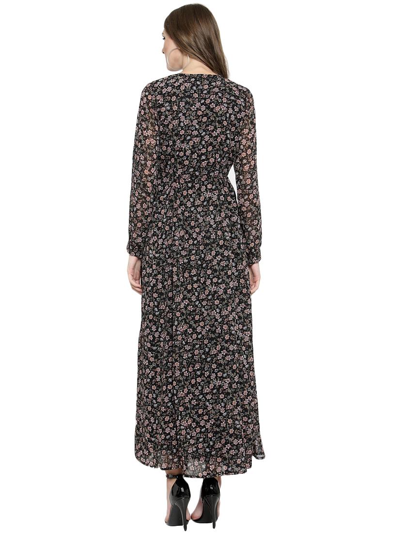 floral high slit maxi dress - 15854465 - Zoom Image - 3