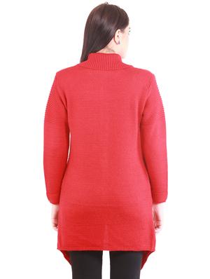 asymmetric hem woolen cardigan - 15854527 - Standard Image - 3