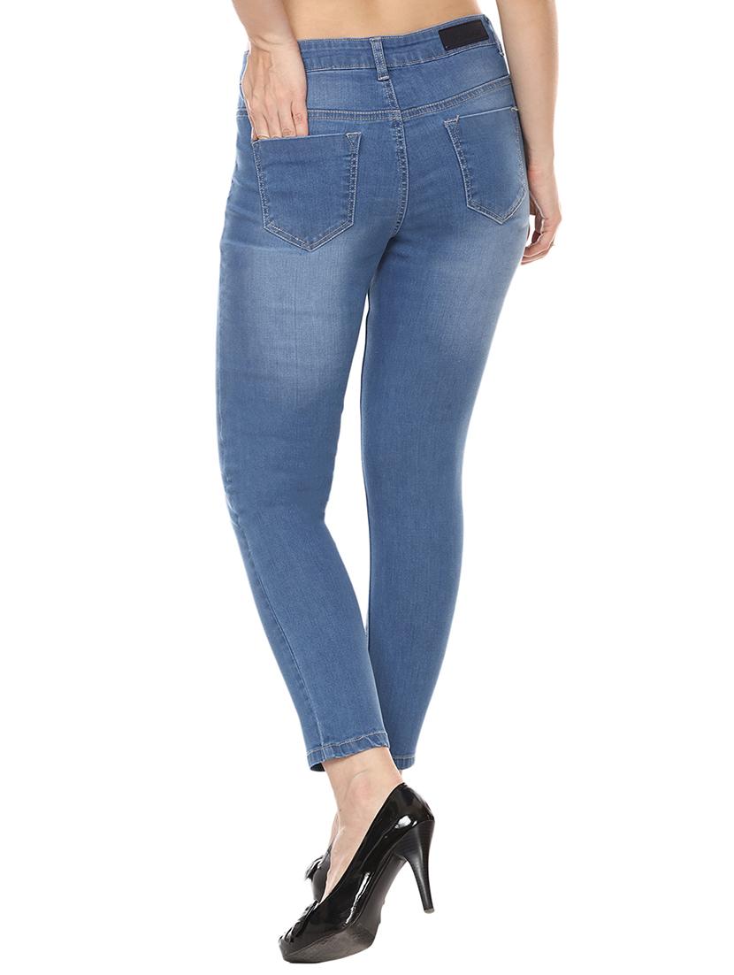 stone washed distressed jeans - 15855174 - Zoom Image - 3