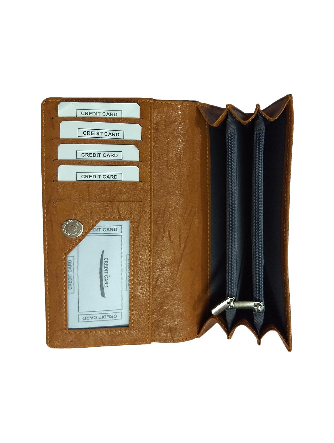 brown leatherette (pu wallet - 15855241 - Zoom Image - 3
