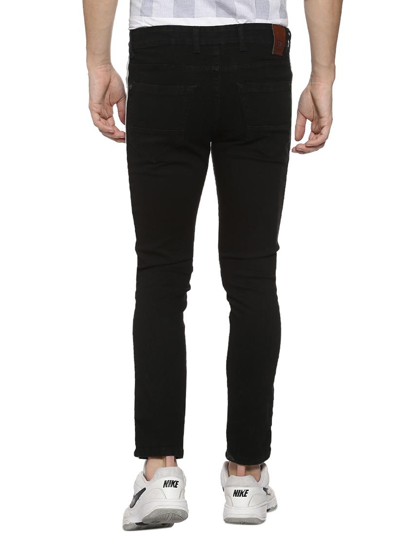 black denim side tape jeans - 15856245 - Zoom Image - 3