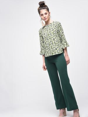 Floral flared sleeved top - 15857052 - Standard Image - 3