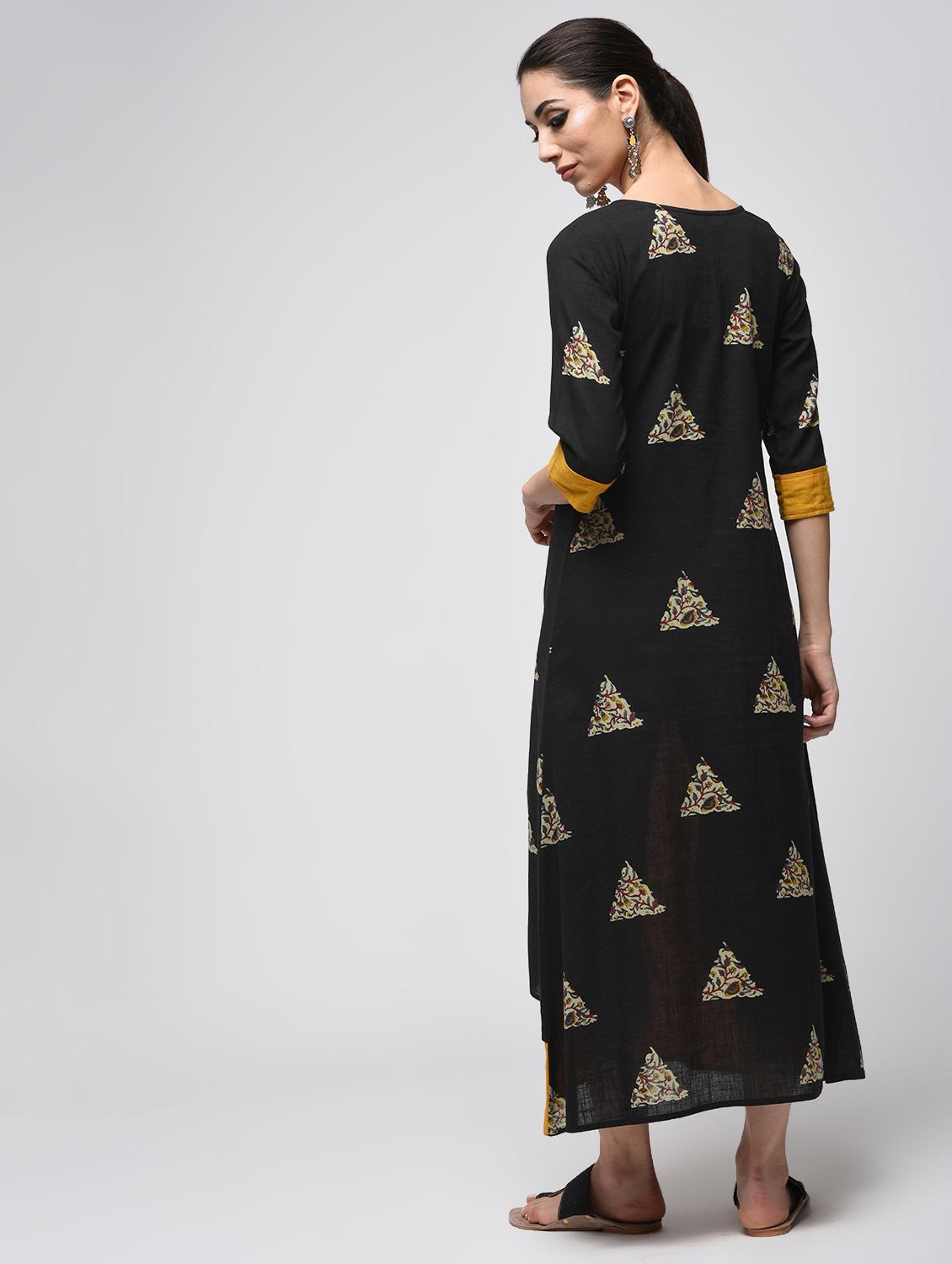 patch work a-line dress - 15858498 - Zoom Image - 3